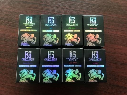 Caixas de embalagem de remédios personalizadas em forma de retângulo Logotipo laser conveniente estampado