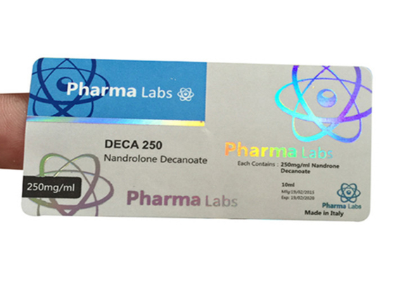 Etiquetas holográficas para frascos de prescrição/adesivos personalizados amostras grátis